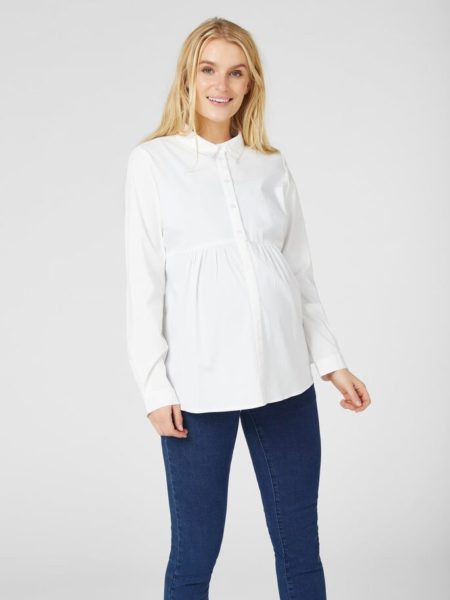 Camisa blanca premama Clearance