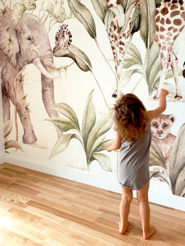 mural-papel-pintado-infantil-animales-sabana-8