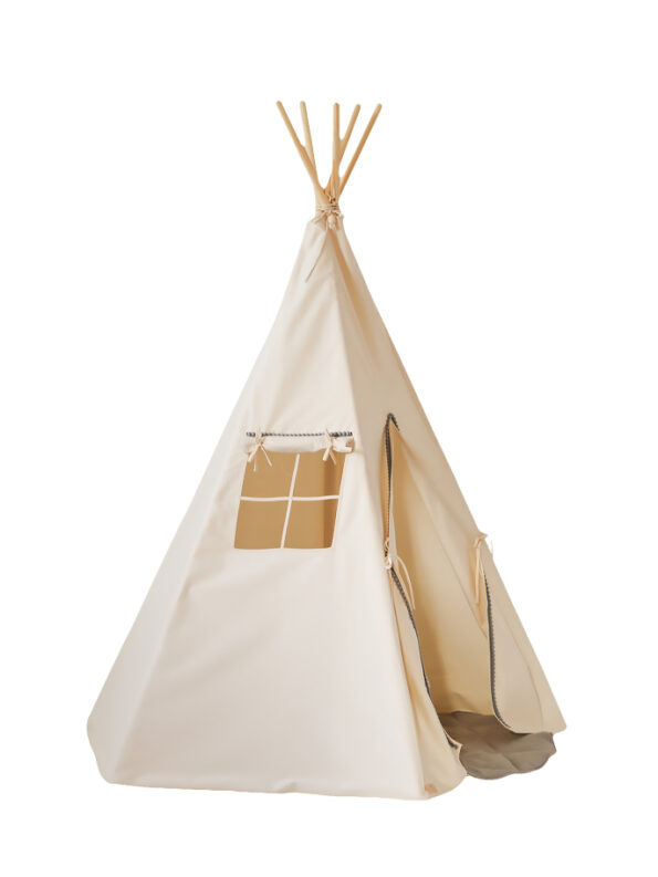 tipi-infantil-bige-pompones-gris-4