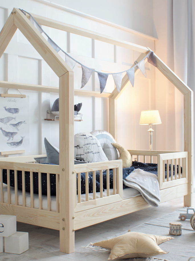 Cama casita con cama nido - Muebles infantiles - Camas casita