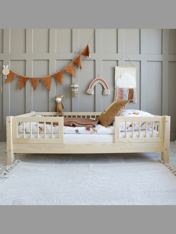 Cama casita B 80x160 : cama para niños - Monlitcabane