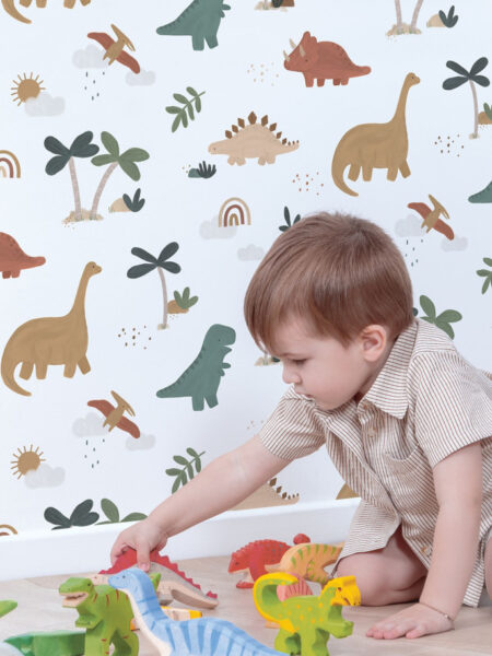 papel-pintado-infantil-dinosaurios-colores