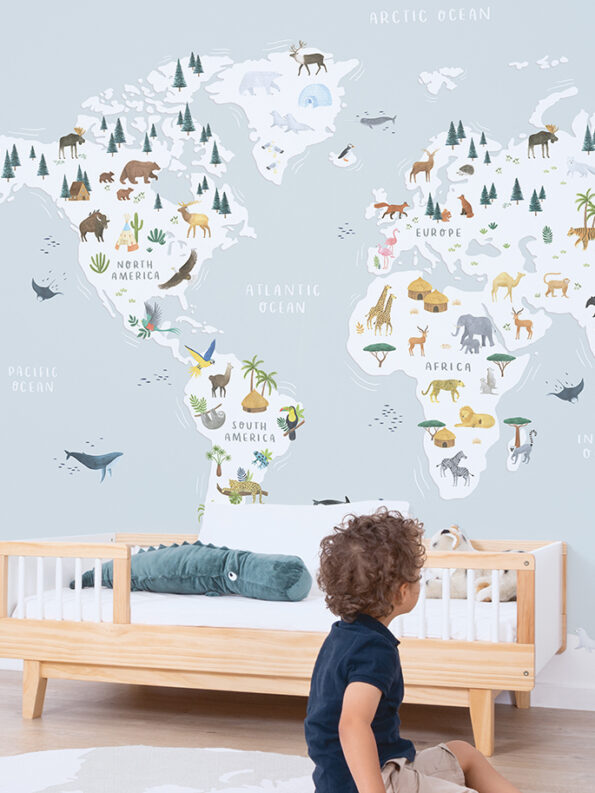 papel-pintado-mural-mapa-animales-mundo-1
