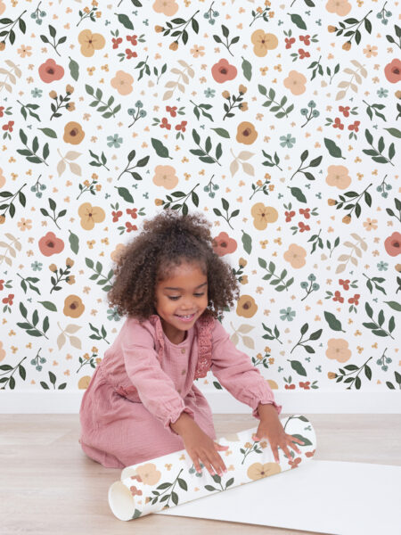 papel-pintado-infantil-flores-bloem