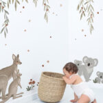 vinilo-infantil-australia-canguro-koala