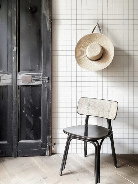 papel-pintado-geometrico-cuadricula-gris