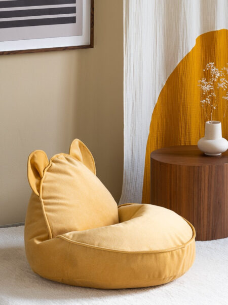 sillon-puf-infantil-oso-terciopelo-amarillo