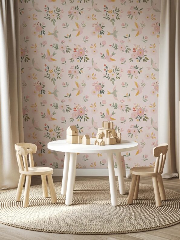 papel-pintado-infantil-alisse-fondo-rosa