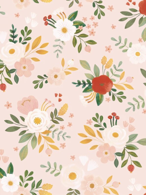 papel-pintado-infantil-alysse-acento-rojo-fondo-rosa-1