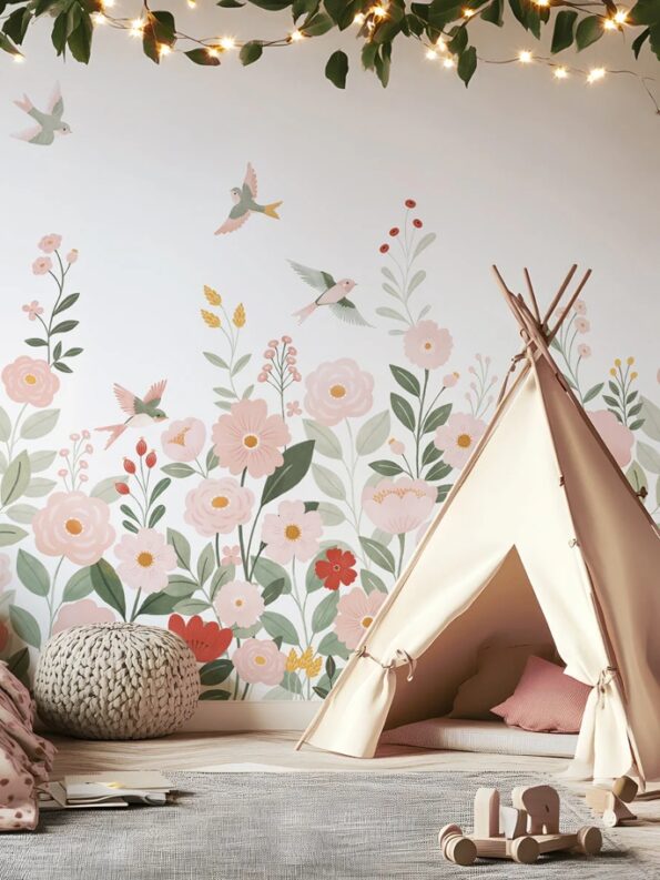 papel-pintado-niña-flores-mural-fondo-blanco-elysse