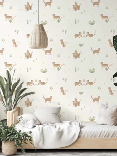 papel-pintado-infantil-leopardo-vegetacion