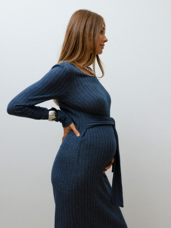 vestido-punto-premama-lazada-adela-navy