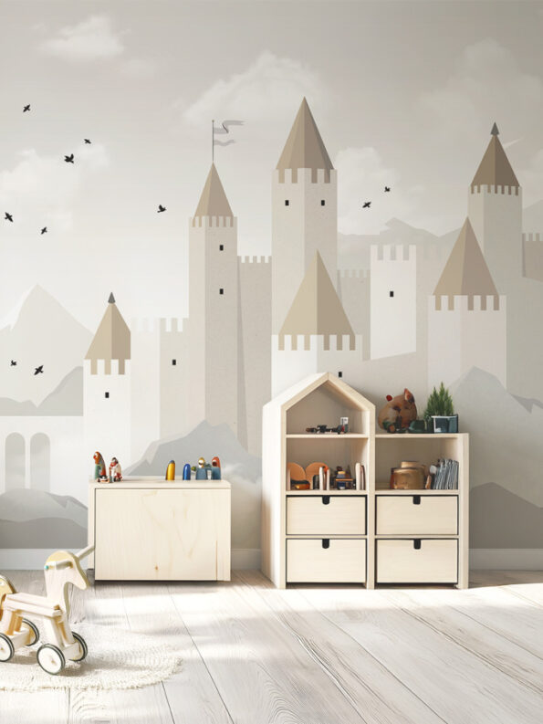 papel-pintado-infantil-mural-castillo