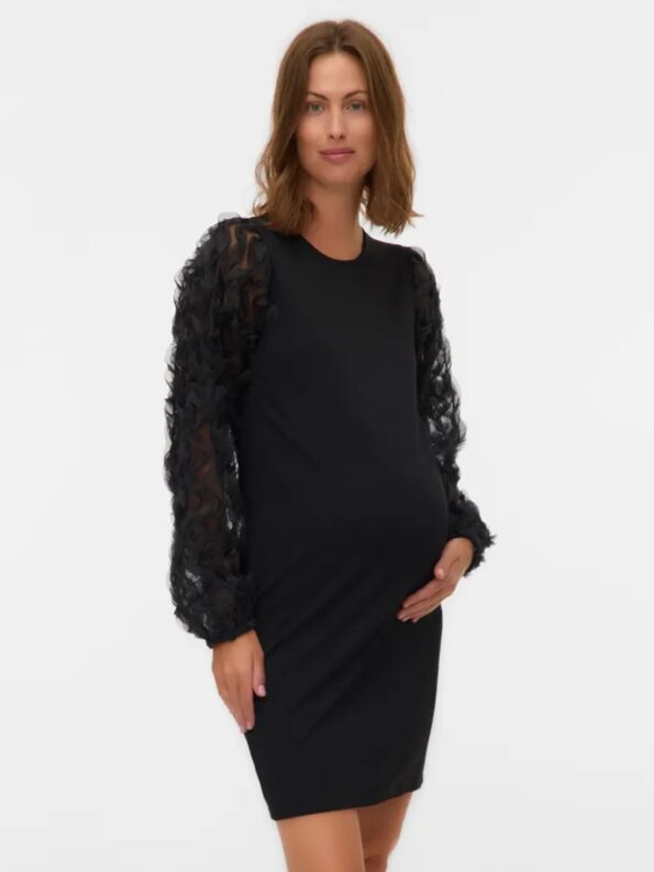 vestido-fiesta-premama-paula-negro-mangas-fantasía-3